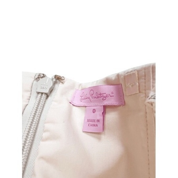 Lilly Pulitzer Remi Strapless Dress Blue Horizon Bay Stripe Silver Band Size 0 - Picture 8 of 10